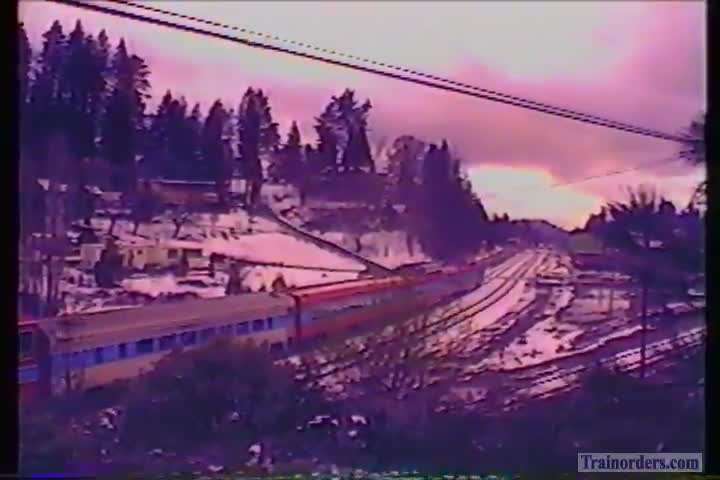 3 Passenger Trains at Colfax [1991]