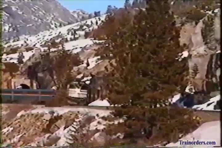 Amtrak #5 at Yuba Pass 1994