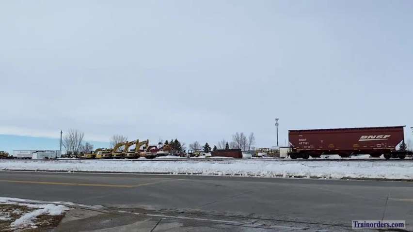 BNSF's "Devils Lake Local" returning to home base-Grand Forks, ND