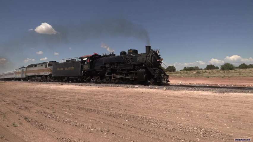Yesterday's Grand Canyon Railway steam powered train