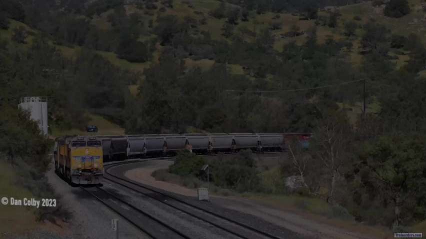 Southbound UP Manifest at Woodford Ca