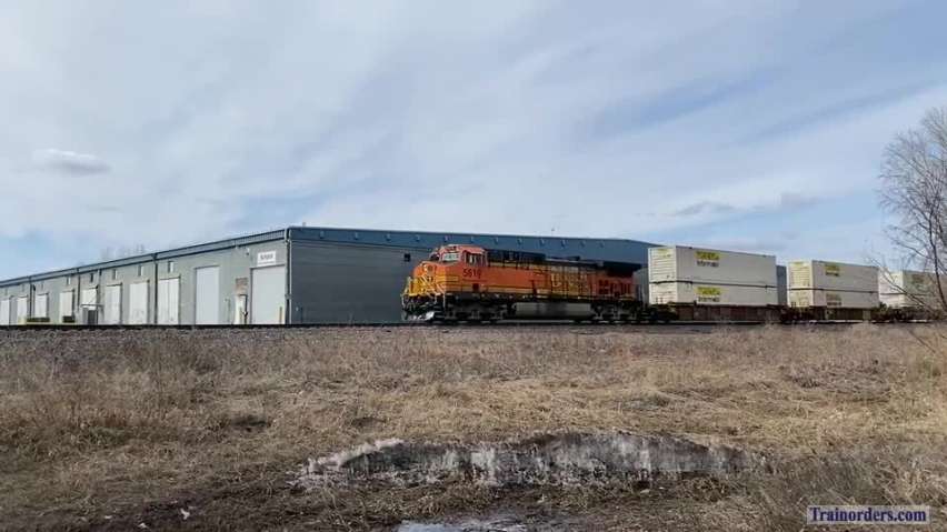 Stacks n' racks Q-train running ahead of late season winter storm