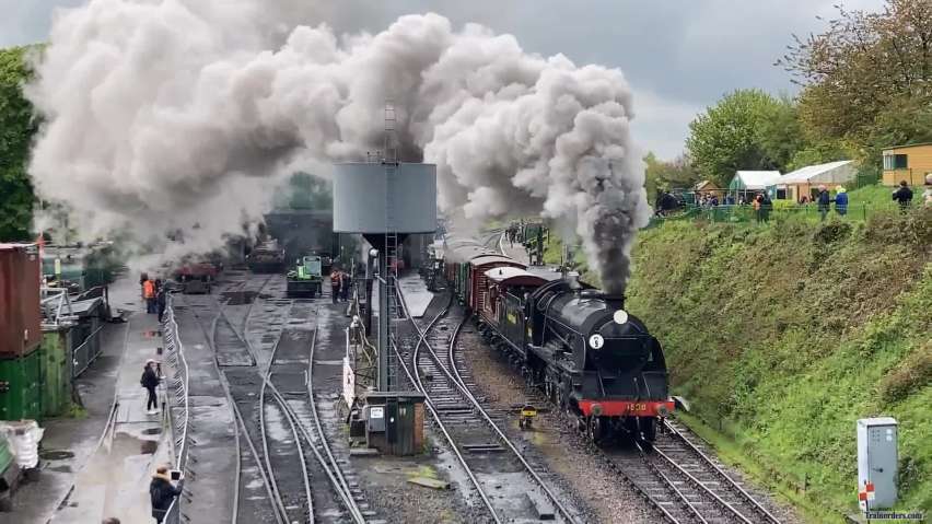 Steam today on the Mid-Hants Railway in the UK