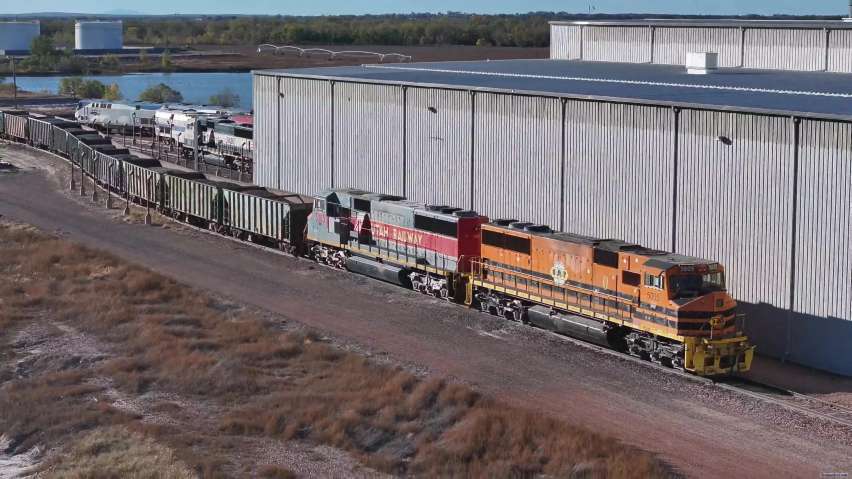 Former Utah Rly 5003 & 5005 at South Morrill, NE