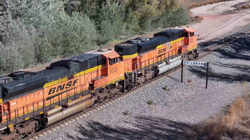 BNSF Coal Load Passed Fort Laramie, WY, 17 Oct 2026