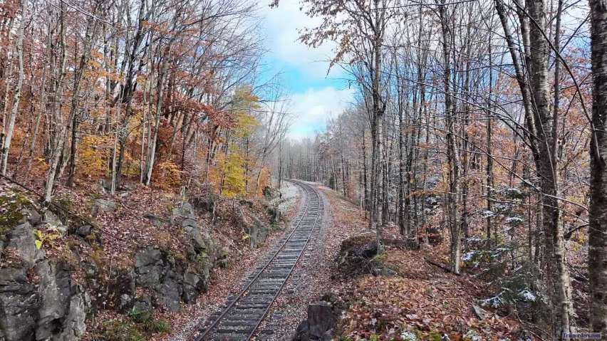 Autumn Rails On The Adirondack Railroad